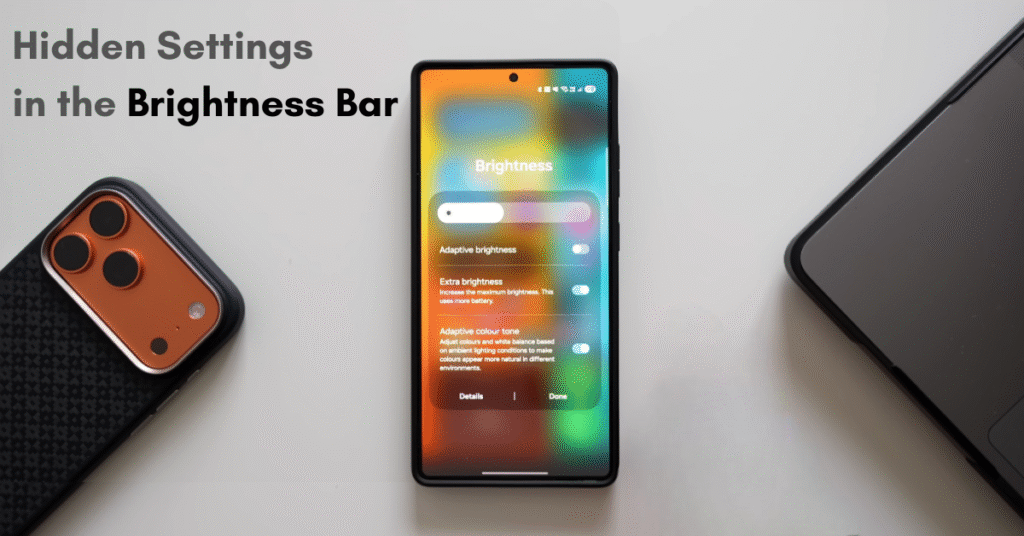 Hidden Settings in the Brightness Bar