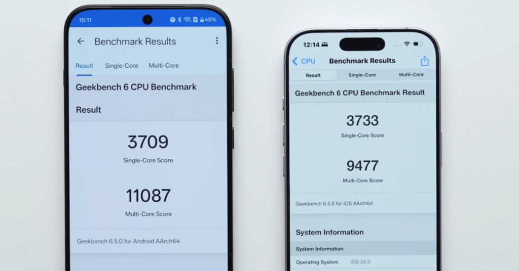 oneplus 15 vs iphone 17 