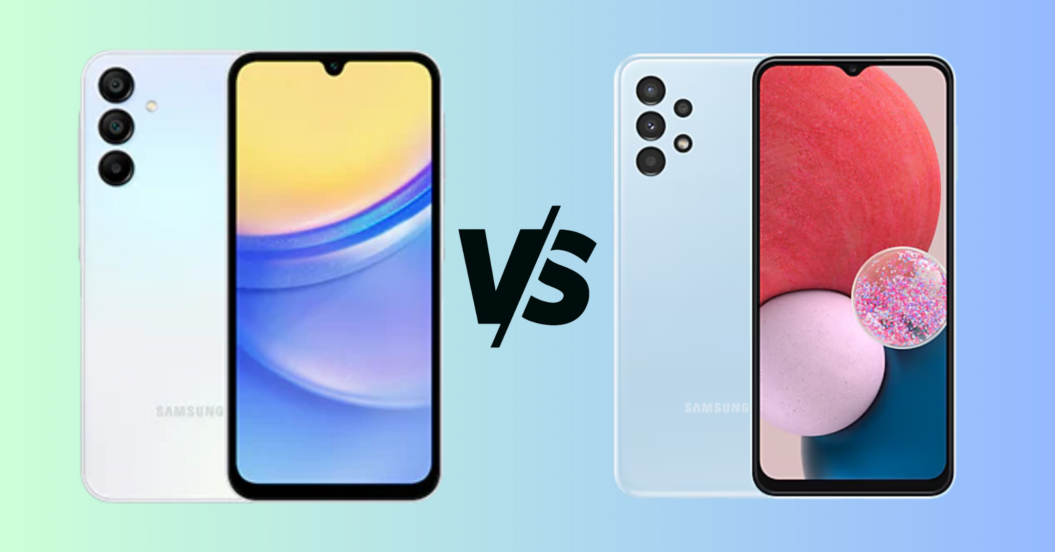 samsung galaxy a13 vs samsung galaxy a15 5g specs