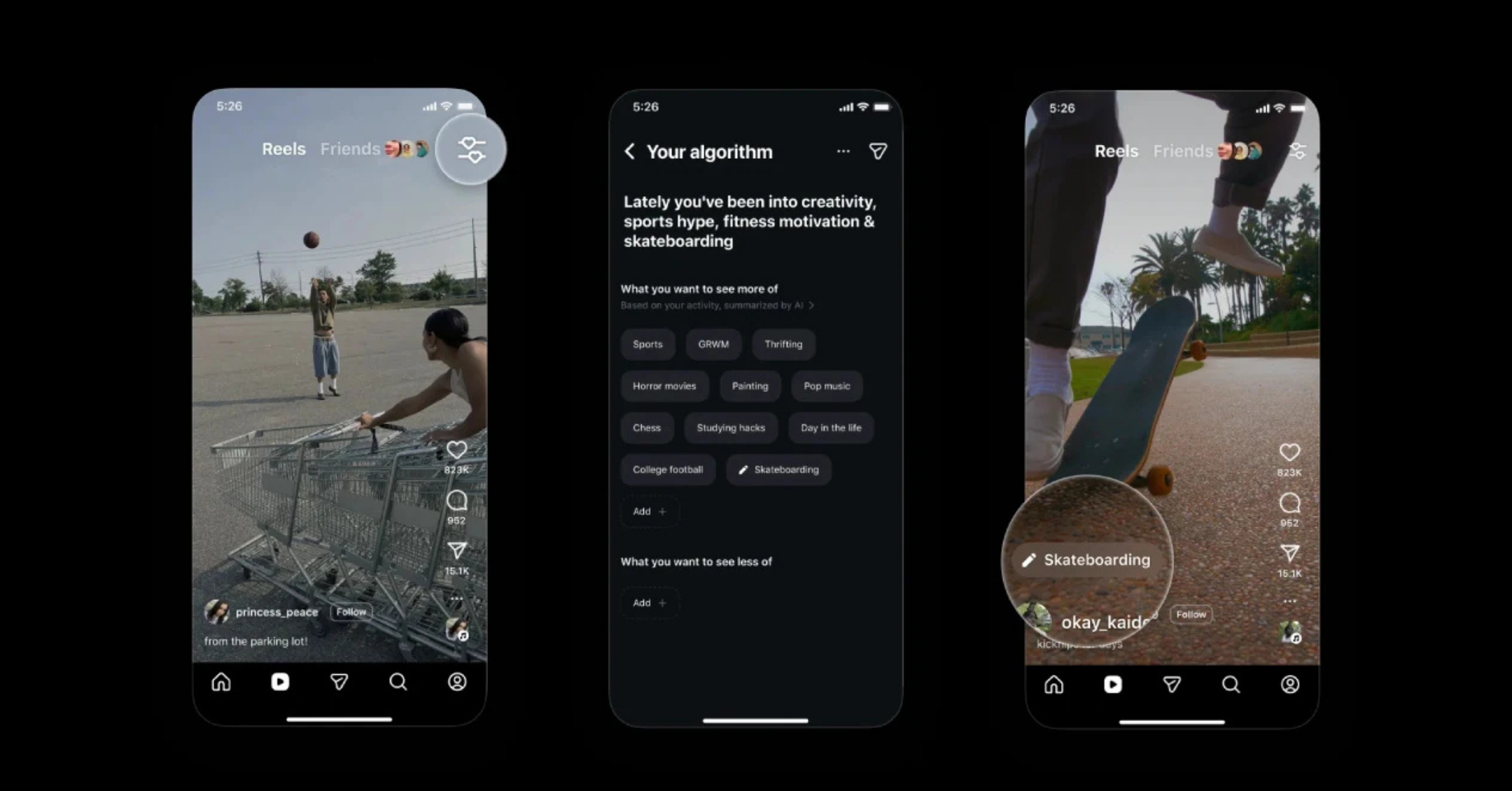 Instagram now lets you see and control your Reels algorithm