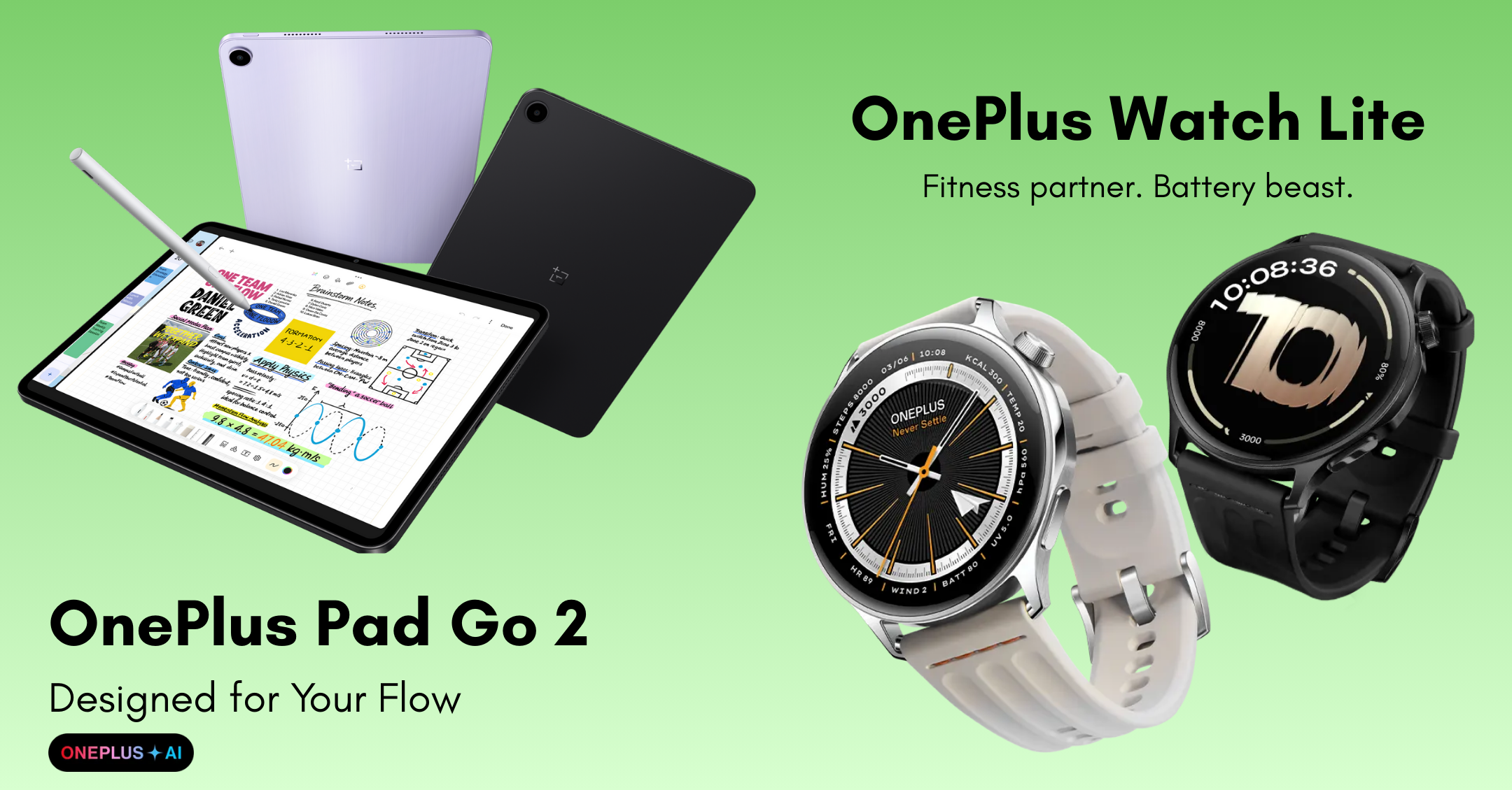 OnePlus Pad Go 2 and OnePlus Watch Lite Launched Globally