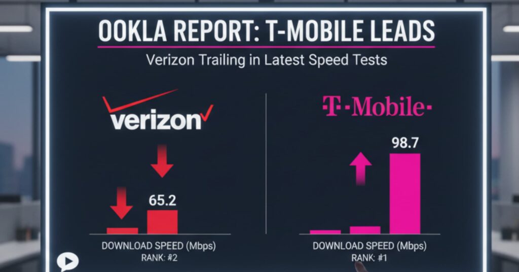 Ookla Finds Verizon Trailing T-Mobile