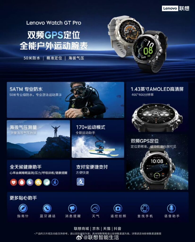 Lenovo Watch GT Pro