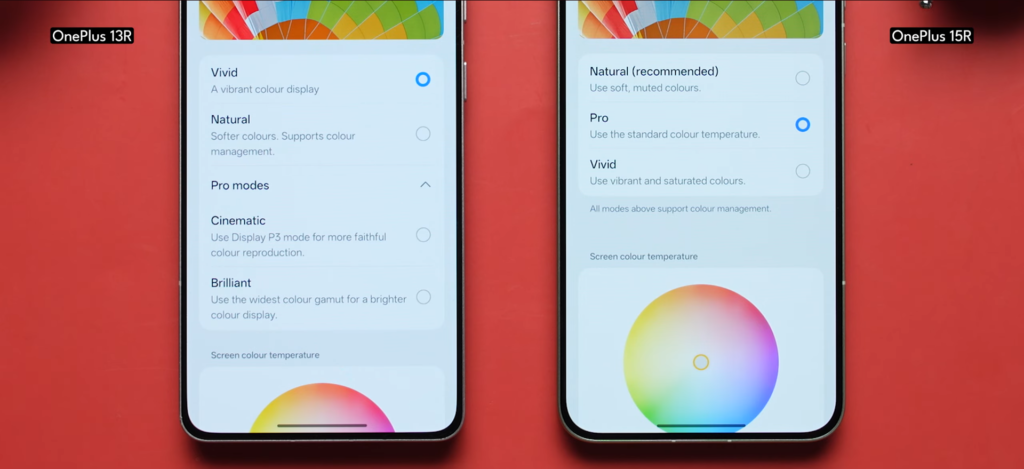 Oneplus 15r vs Oneplus 13r