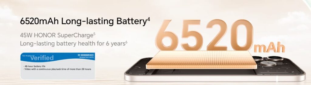 Honor 600 Lite battery