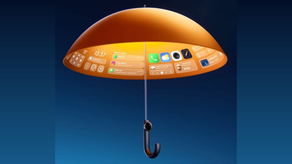 OPPO Just Announced a Smart Umbrella With a 4K Display