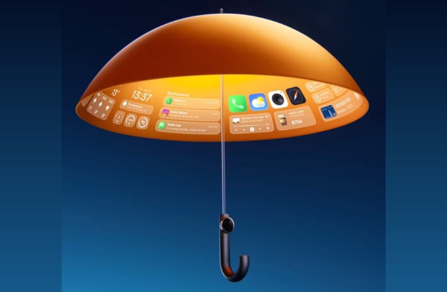 OPPO Just Announced a Smart Umbrella With a 4K Display